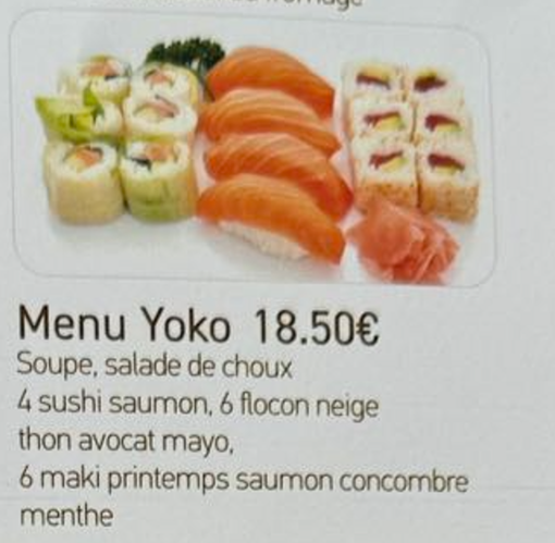 Image de Menu Yoko